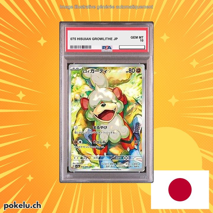 075 HISUIAN GROWLITHE PSA 10 JP