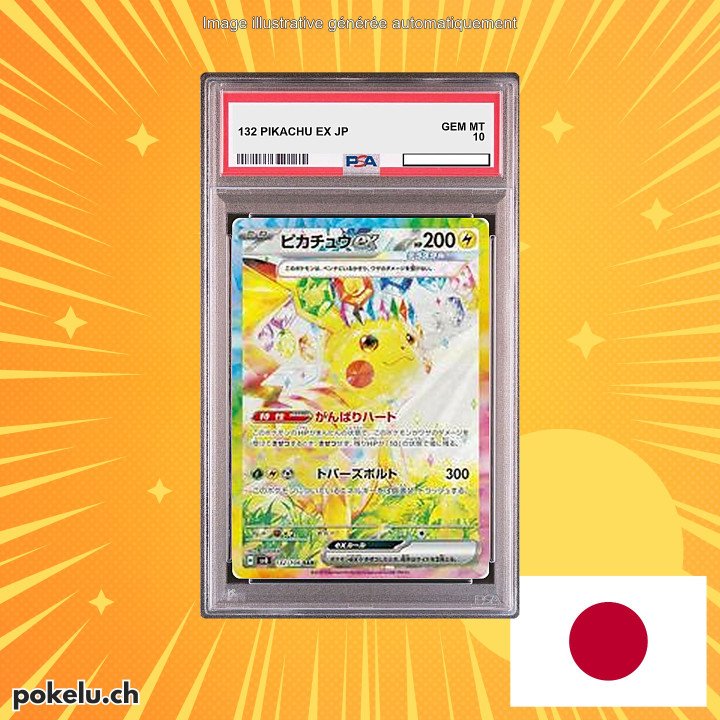132 PIKACHU ex PSA 10 JP