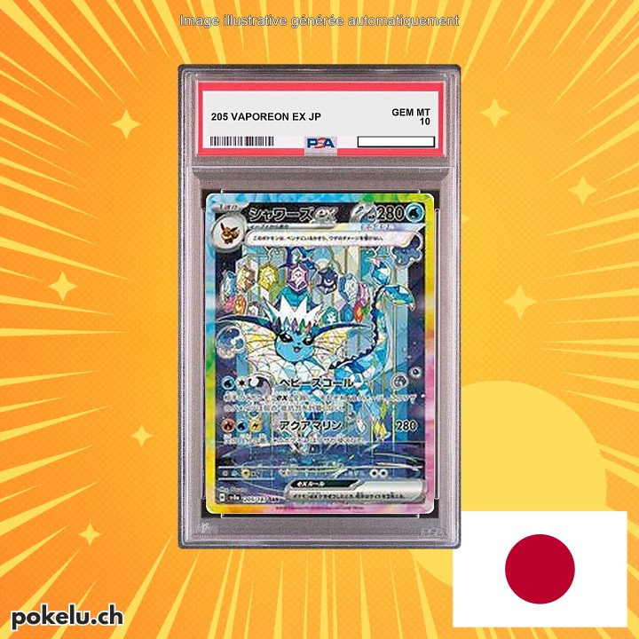 205 VAPOREON ex PSA 10 JP