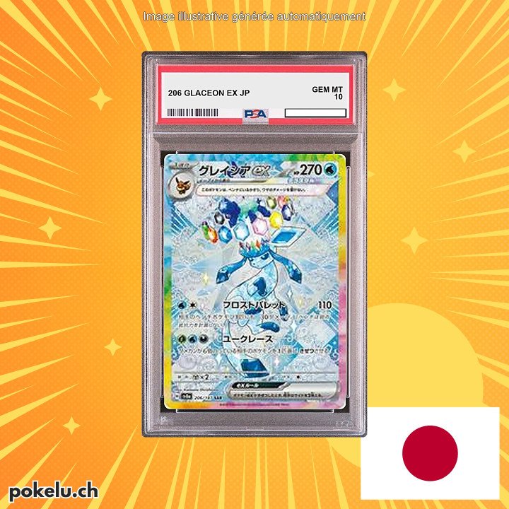 206 GLACEON ex PSA 10 JP