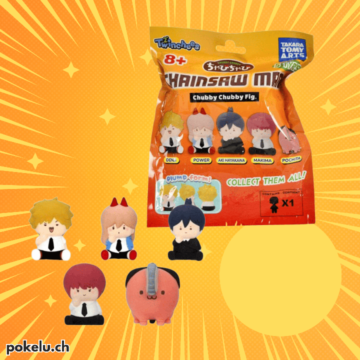 Chainsaw Man - Twinchees Chubby Chubby Figurine Blind Bag (Sac individuel)