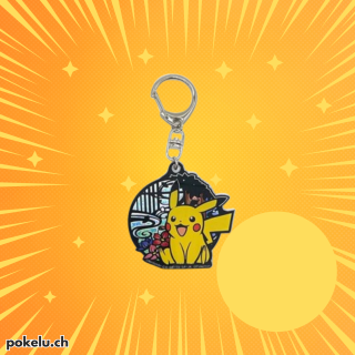 Keychain Pikachu Acrylic Glitter Japanese Pokemon Center Exclusive