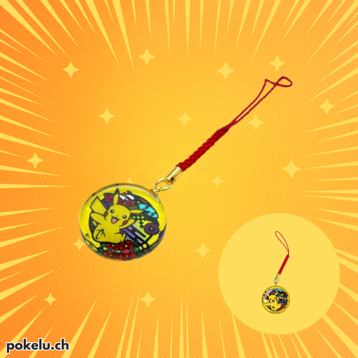 Charm Keychain Netsuke Pikachu Pokémon Kirie Series