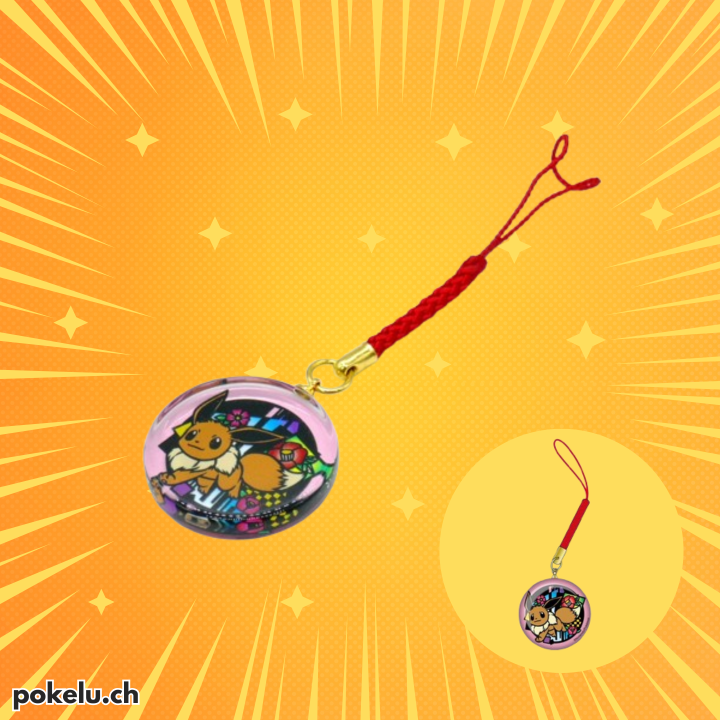 Charm Keychain Netsuke Eevee Pokémon Kirie Series