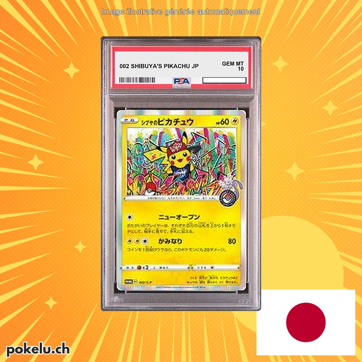 002 SHIBUYA'S PIKACHU PSA 10 JP