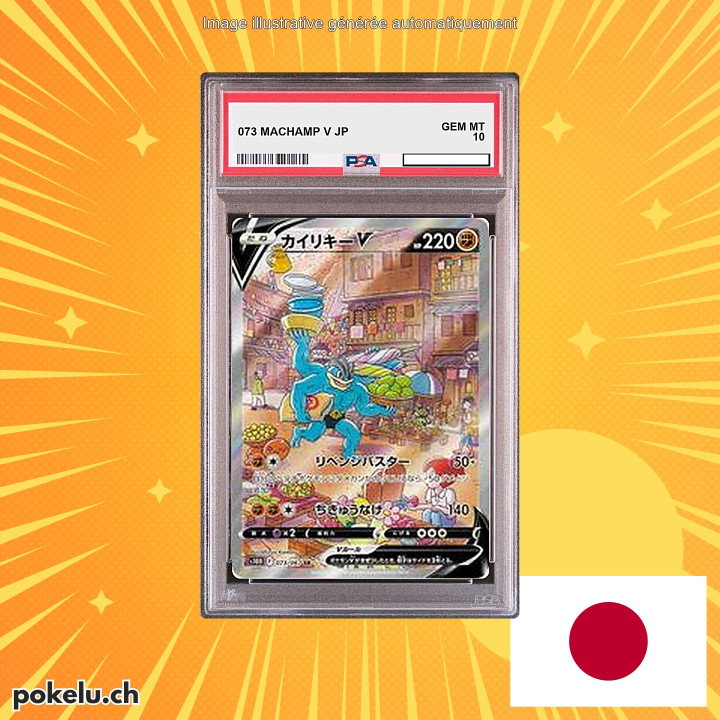073 MACHAMP V PSA 10 JP