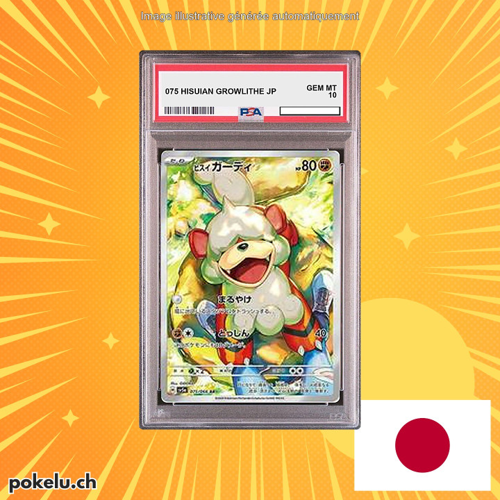 075 HISUIAN GROWLITHE PSA 10 JP