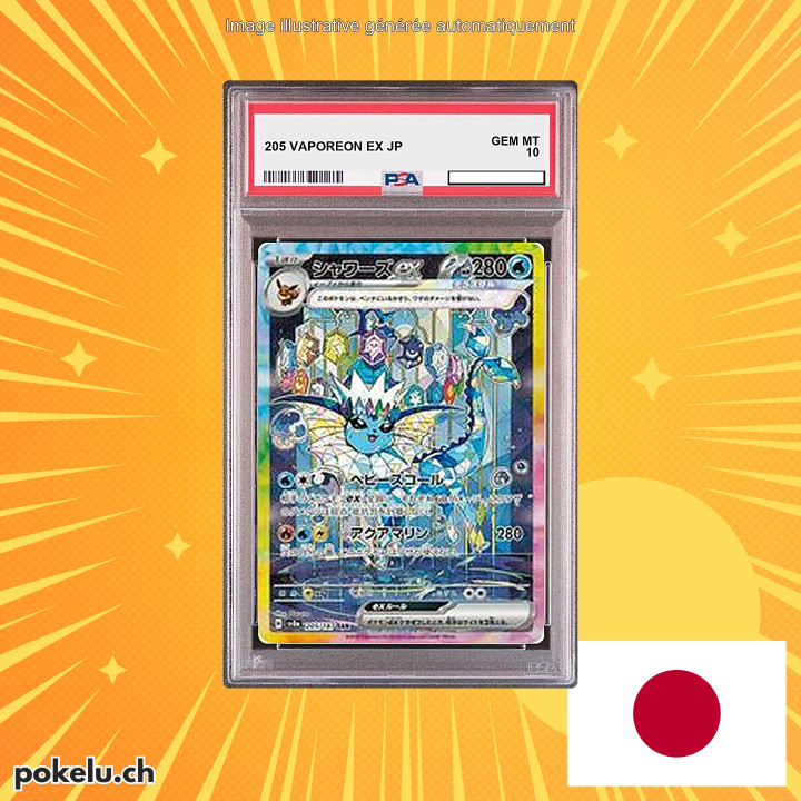 205 VAPOREON ex PSA 10 JP