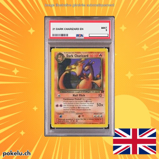 21 DARK CHARIZARD PSA 9 EN