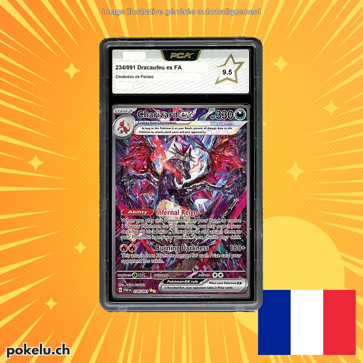 234/091 Dracaufeu ex FA PCA 9.5 FR