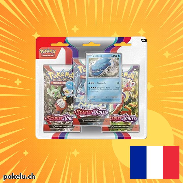 Scarlet Violet Dondozo 3 Pack Blister FR